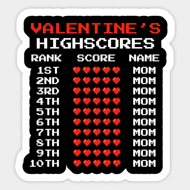 Valentine's Day Kids Boys Retro Video Games Funny Mom Sticker by Dr_Squirrel